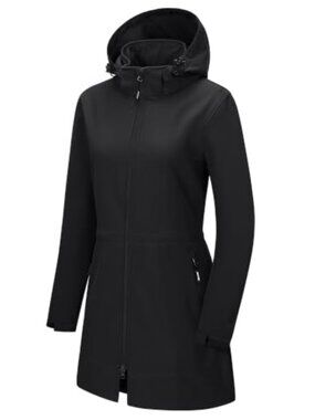 Outdoor Ventures Women's Softshell Jacket Removable Hood Fleece Lined
